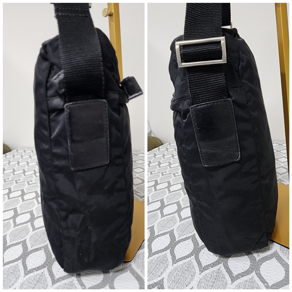Prada Tessuto Messenger/Crossbody Bag Black - Picture 12 of 16